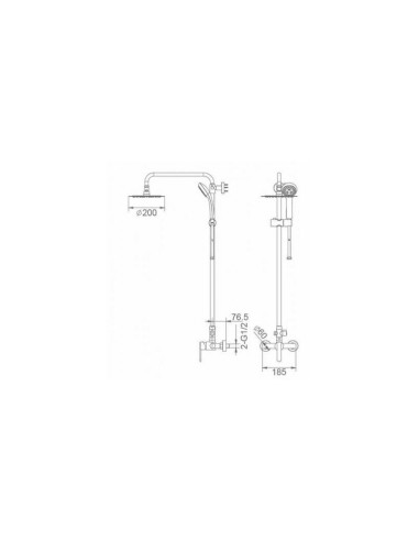 COLUMNA DE DUCHA IMEX MODELO ROMA...