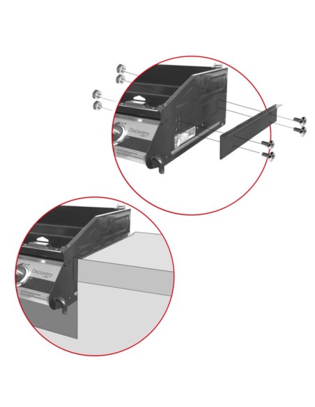 BARBACOA ENCASTRABLE DISCOVERY PREMIUM INOX 4B