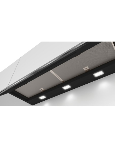 SERIE 6, CAMPANA DECORATIVA BOSCH INTEGRADA  DE 90 CM CRISTAL NEGRO