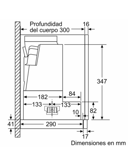 SERIE 4, CAMPANA BOSCH TELESCOPICA DE 60 CM PLATEADO