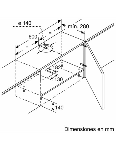 SERIE 4 CAMPANA BOSCH TELESCOPICA DE 60 CM EN PLATA