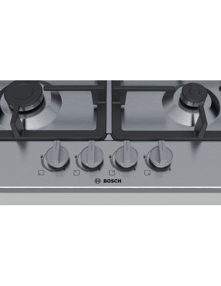PLACA DE GAS EN ACERO CON 4 FGOS. DE BOSCH