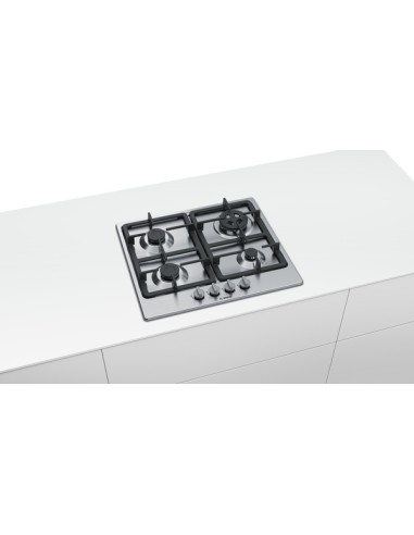 PLACA DE GAS EN ACERO CON 4 FGOS. DE...