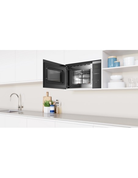 MICROONDAS BALAY INTEGRABLE CRISTAL NEGRO - ACERO INOXIDABLE