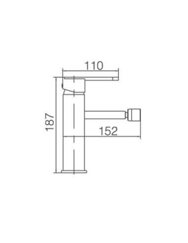 GRIFO BIDE MONOMANDO MODELO ROMA...