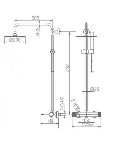 COLUMNA DE DUCHA MONOMANDO MODELO... COLUMNA DE DUCHA MONOMANDO MODELO...