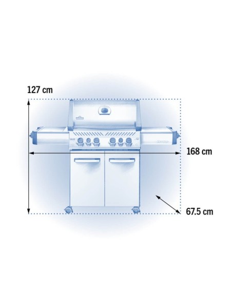 BARBACOA NAPOLEON PRESTIGE 500 NEGRA