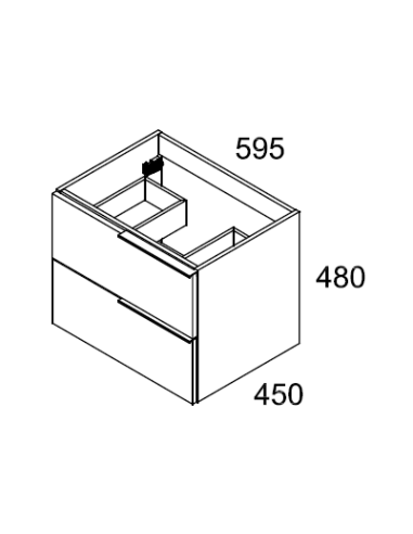 CONJUNTO MUEBLE DE BAÑO DE 60cm CON... CONJUNTO MUEBLE DE BAÑO DE 60cm CON...