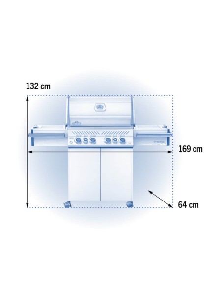 BARBACOA NAPOLEON PRESTIGE PRO 500 EN ACERO INOXIDABLE
