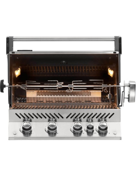 BARBACOA PRESTIGE PRO 500 EN ACERO INOX. EMPOTRADA