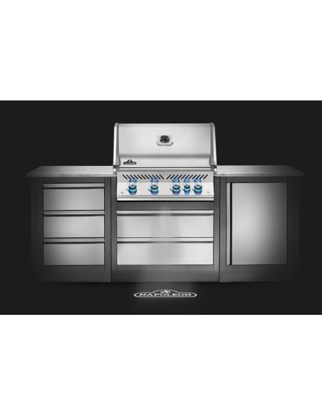 BARBACOA PRESTIGE PRO 500 EN ACERO INOX. EMPOTRADA