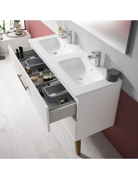 CONJUNTO MUEBLE DE BAÑO CON LAVABO DE UN SENO MODELO GAIA