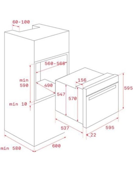HORNO MULTIFUNCION POLIVALENTE DE 60cm TEKA