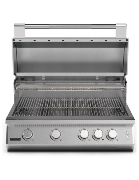 BARBACOA GAS ENCASTRABLE FUSION 400RS EN ACERO INOX.