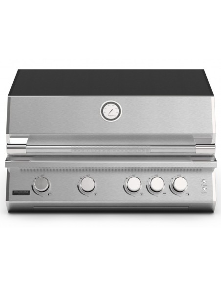 BARBACOA GAS ENCASTRABLE FUSION 400RS EN ACERO INOX.