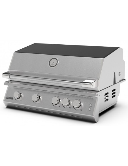 BARBACOA GAS ENCASTRABLE FUSION 400RS EN ACERO INOX.