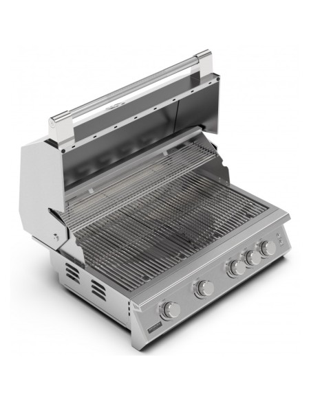 BARBACOA GAS ENCASTRABLE FUSION 400RS EN ACERO INOX.