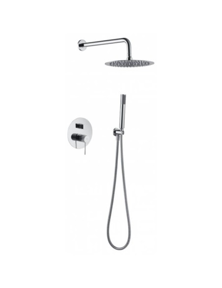 CONJUNTO DE DUCHA EMPOTRADO MONOMANDO MODELO LINE DE IMEX CROMO