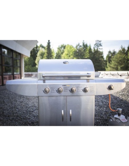 BARBACOA A GAS EN ACERO INOXIDABLE OPAL ELEGANCE SILVER