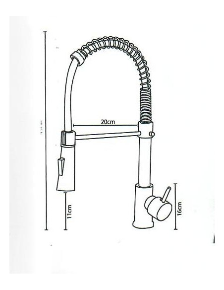 GRIFO DE COCINA CON MANGUERA EXTENSIBLE