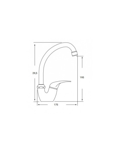 GRIFO FREGADOR CAÑO ALTO