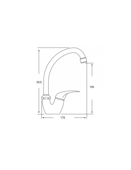 GRIFO FREGADOR CAÑO ALTO