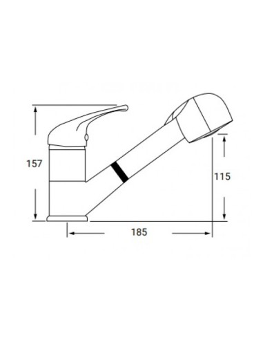 GRIFO FREGADOR EXTRAIBLE MODELO NORMA GRIFO FREGADOR EXTRAIBLE MODELO NORMA