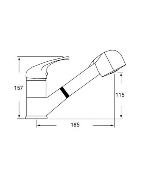 GRIFO FREGADOR EXTRAIBLE MODELO NORMA