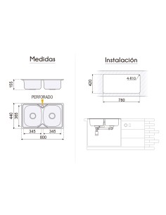 FREGADOR NEGRO  DOS SENOS... 2
