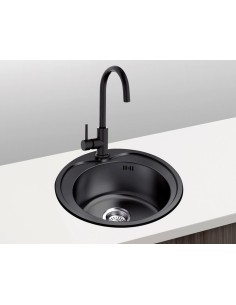 FREGADOR NEGRO INOX. MODELO...