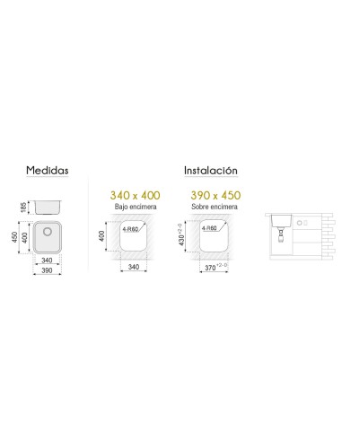 FREGADOR DE UN SENO EN COLOR NEGRO... FREGADOR DE UN SENO EN COLOR NEGRO...