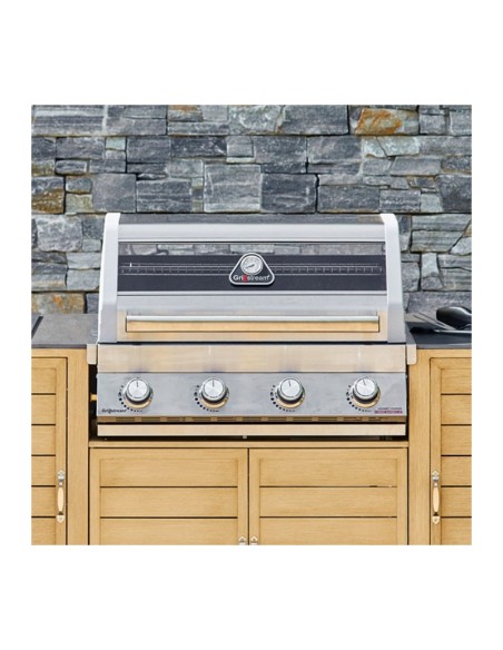 BARBACOA HÍBRIDA ENCASTRABLE CON 4 QUEMADORES