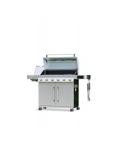 BARBACOA HÍBRIDA DE 6 QUEMADORES EN...