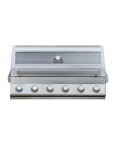 BARBACOA HIBRIDA ENCASTRABLE DE 6 QUEMADORES EN ACERO INOX.