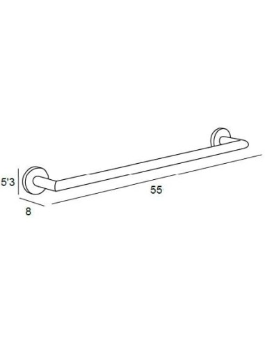 TOALLERO BARRA DE 55 cm