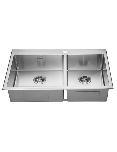 FREGADOR DE DOS SENOS MODELO TOPACIO