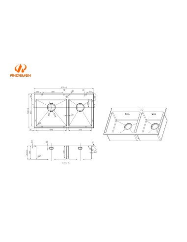 FREGADOR DE DOS SENOS MODELO TOPACIO FREGADOR DE DOS SENOS MODELO TOPACIO