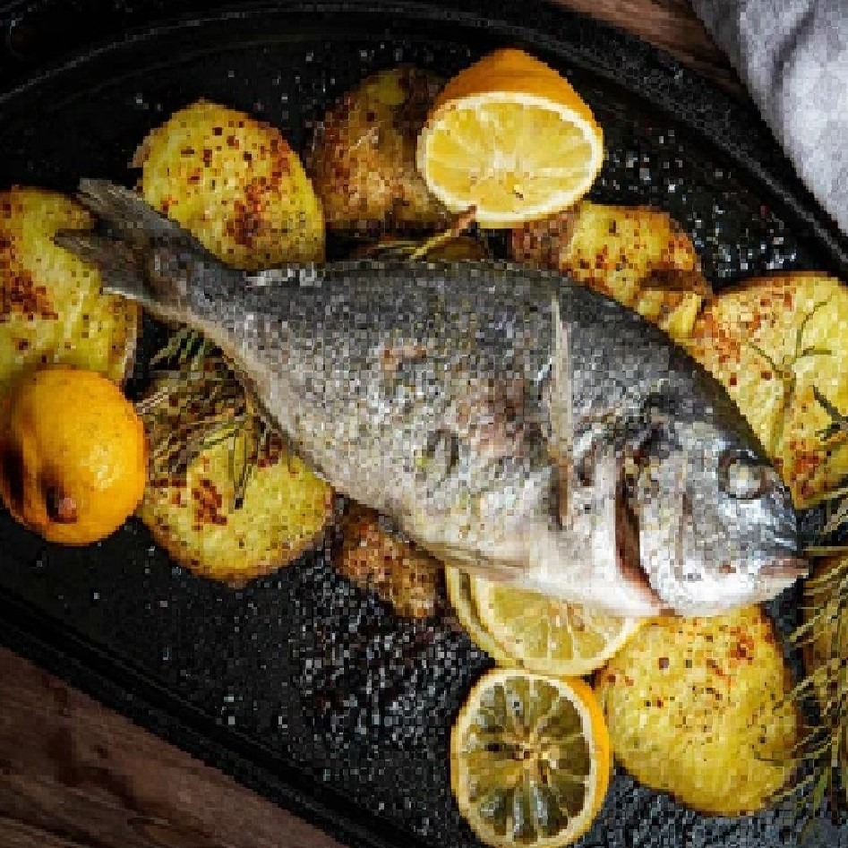 COMO PREPARAR  DORADA CON BARBACOA MONOLITH, AL SABOR MEDITERRANEO